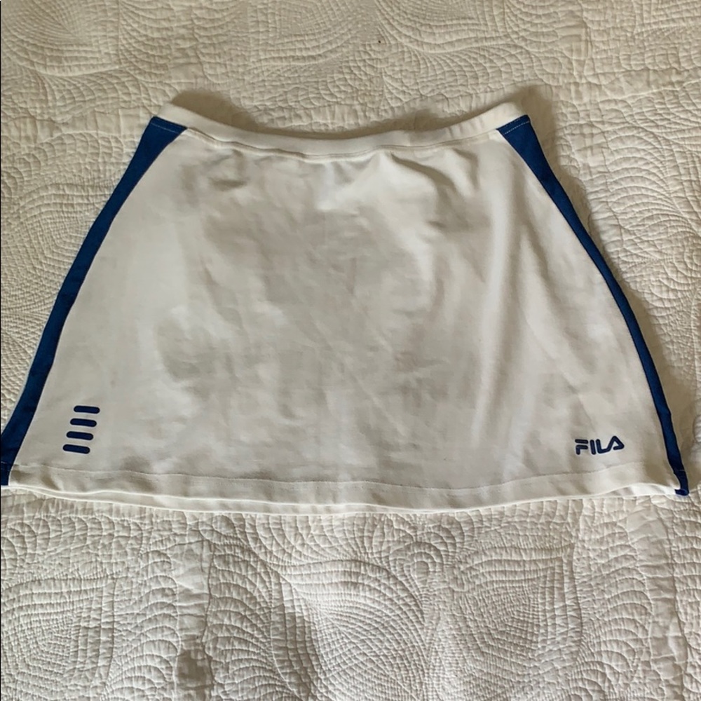 Fila white and blue skirt